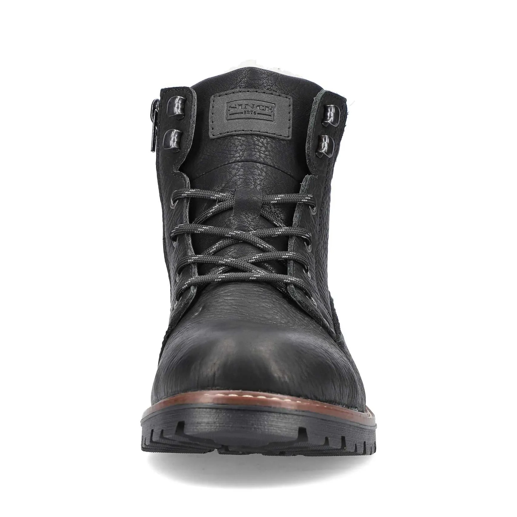 Rieker Men'S Corded Boots Deep Black