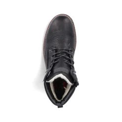 Rieker Men'S Corded Boots Deep Black