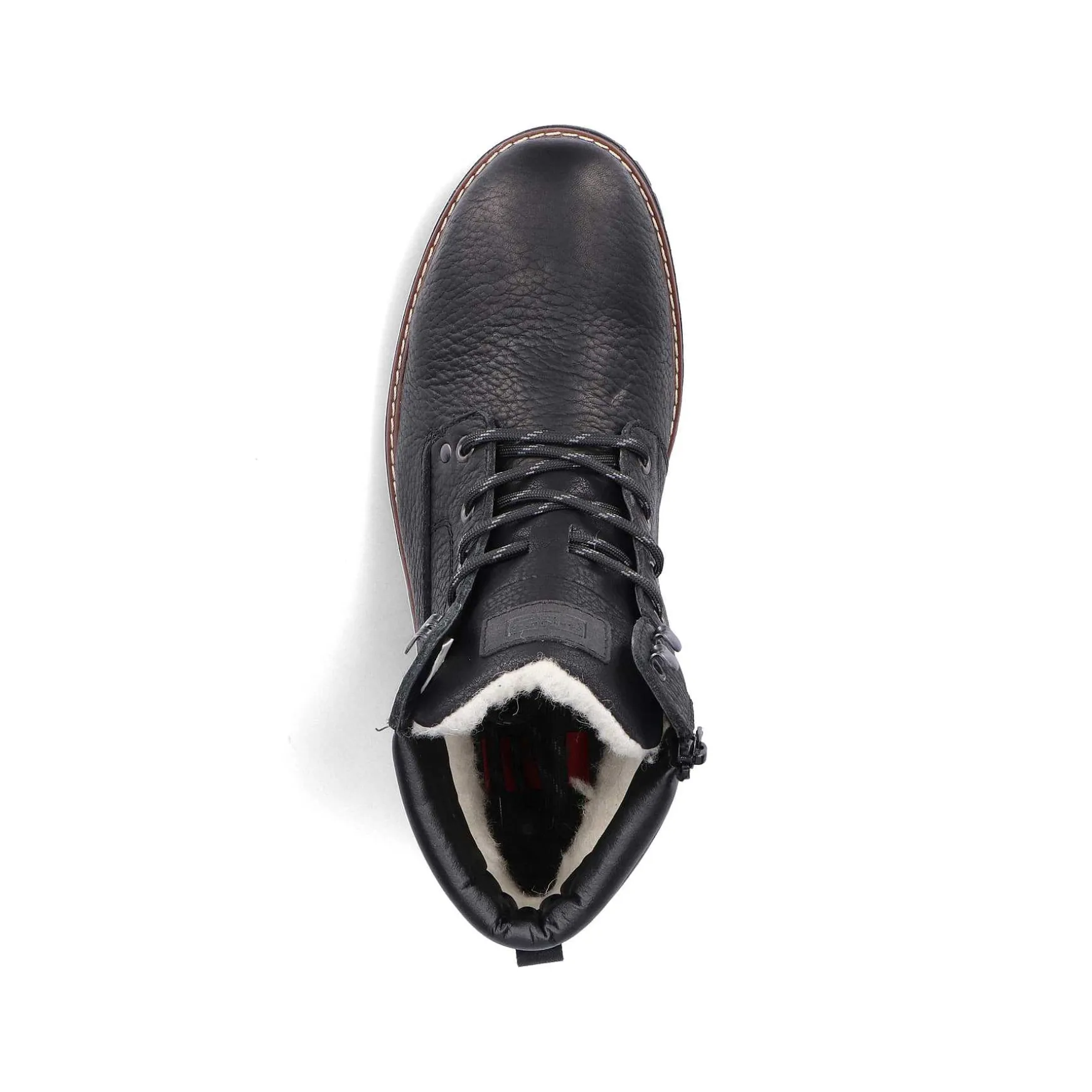 Rieker Men'S Corded Boots Deep Black