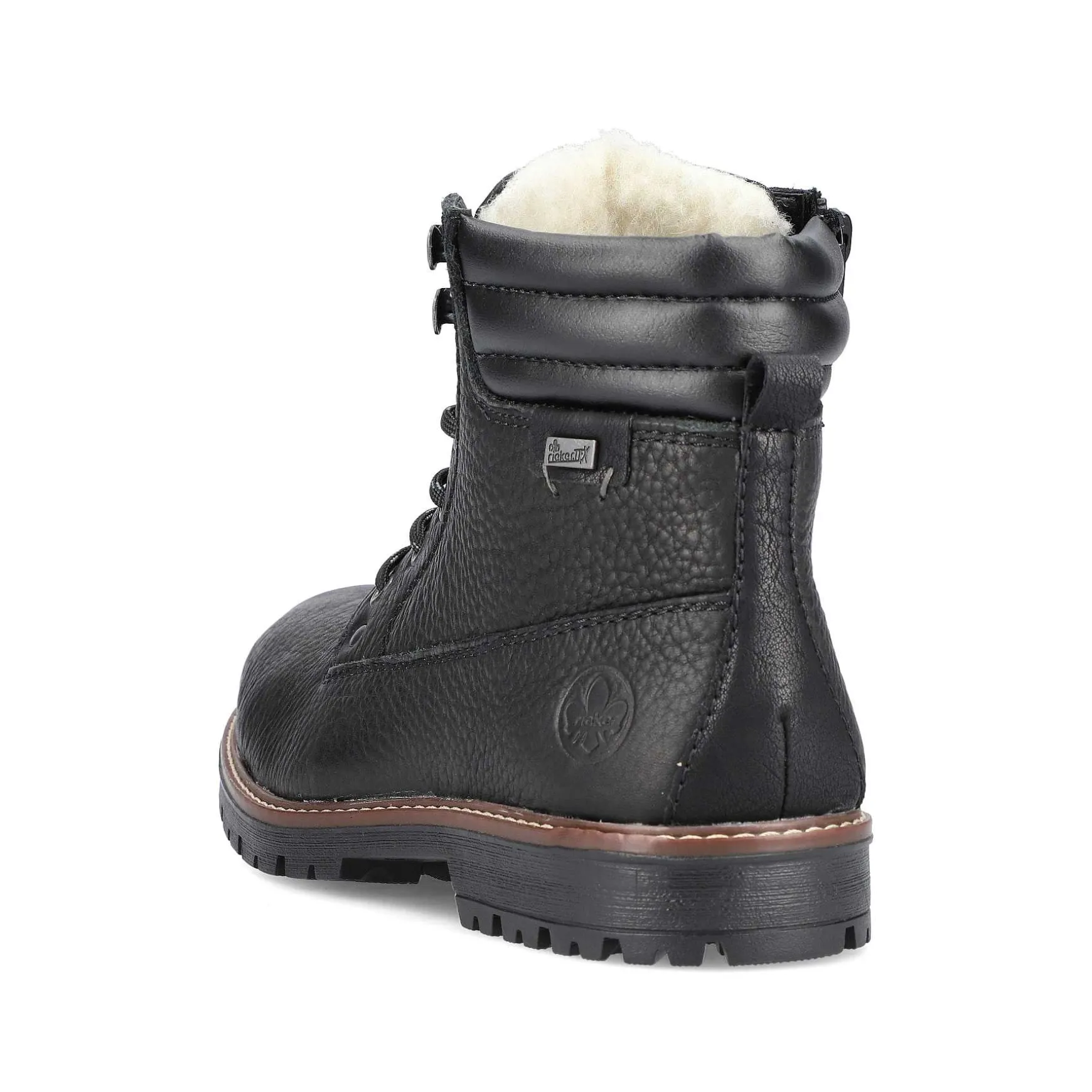 Rieker Men'S Corded Boots Deep Black