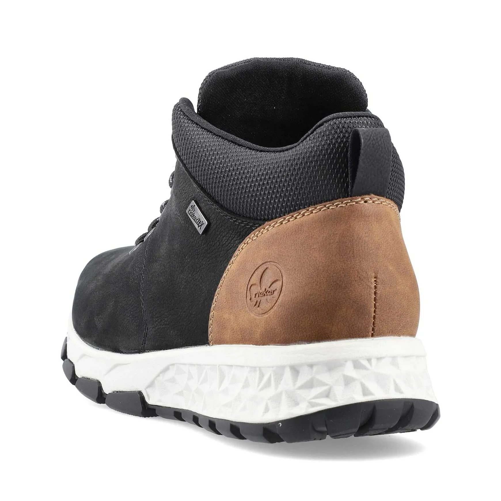 Rieker Men'S High Sneaker Black-Brown