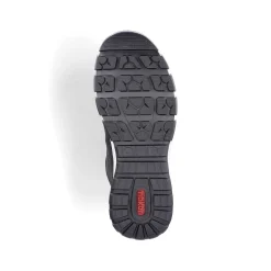 Rieker Men'S High Sneaker Black-Brown