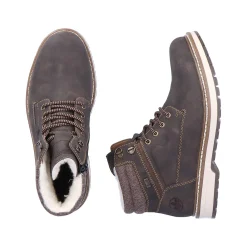 Rieker Men'S Laced Boots Espresso Brown