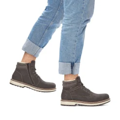 Rieker Men'S Laced Boots Espresso Brown