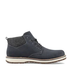 Rieker Men'S Laced Boots Pacific Blue