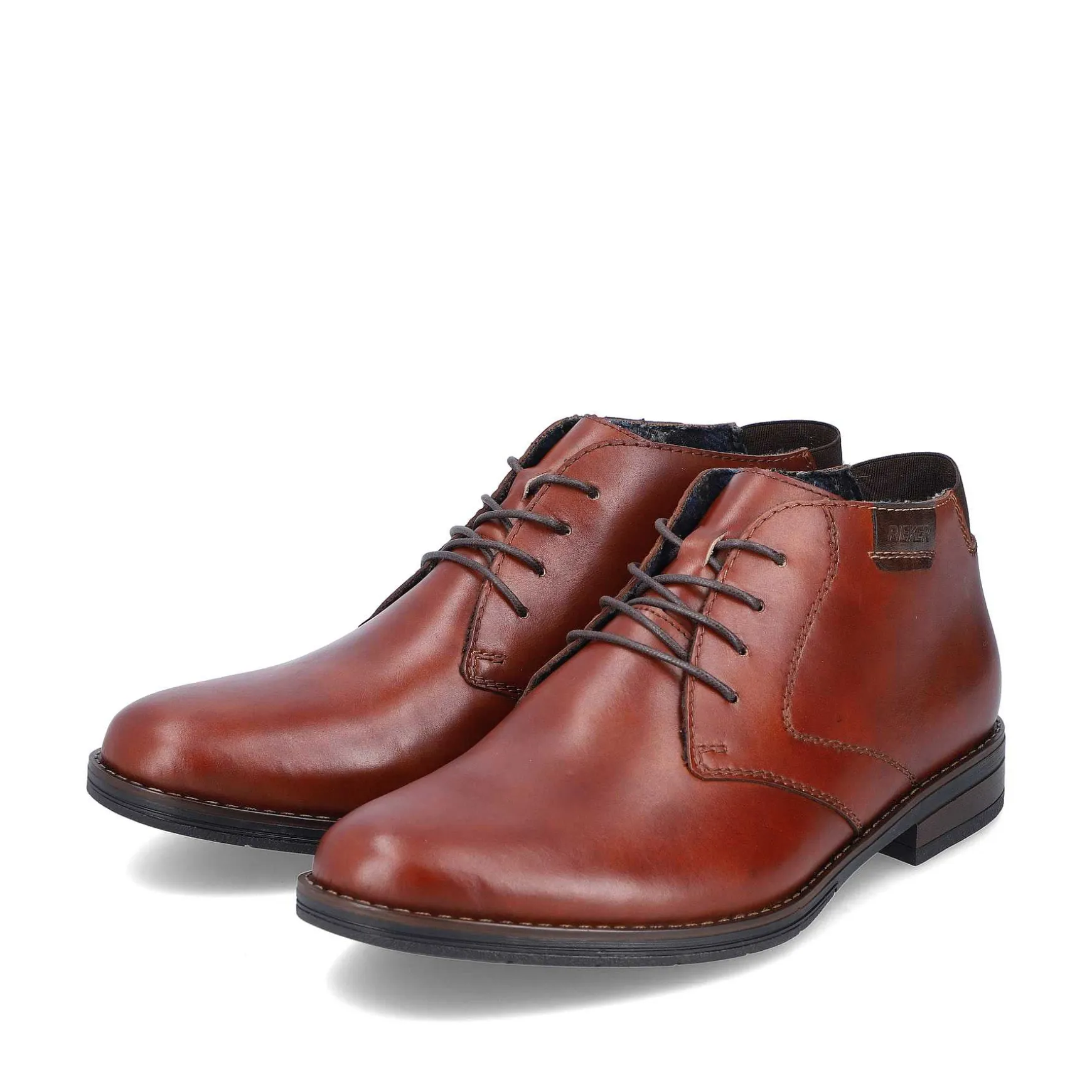 Rieker Men'S Lace-Up Shoes Fox Brown