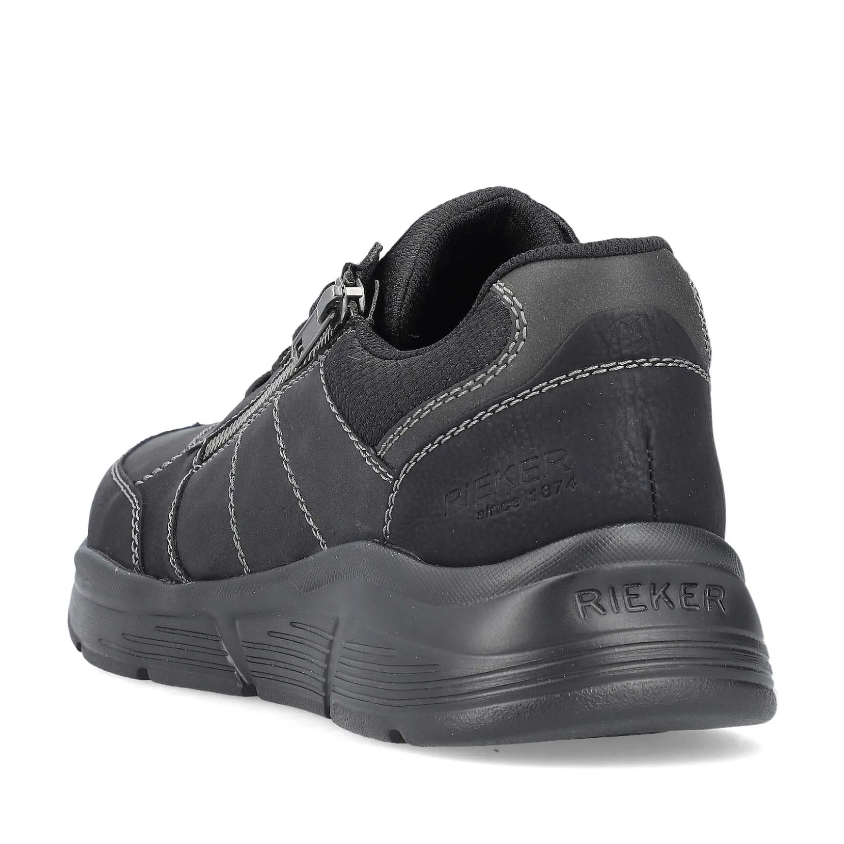 Rieker Men'S Lace-Up Shoes Asphalt Black