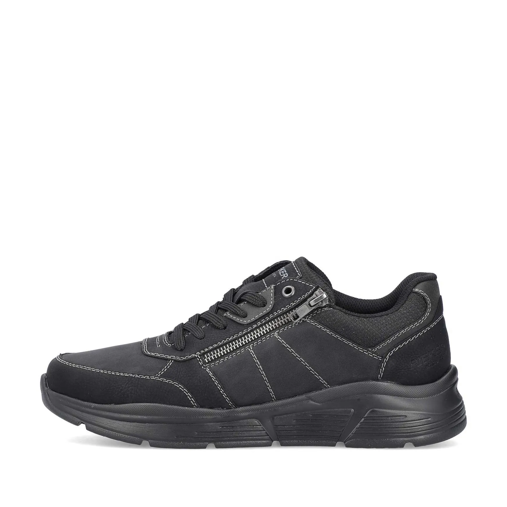 Rieker Men'S Lace-Up Shoes Asphalt Black