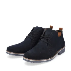 Rieker Men'S Lace-Up Shoes Navy Blue