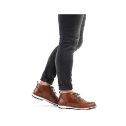 Rieker Men'S Lace-Up Shoes Caramel Brown