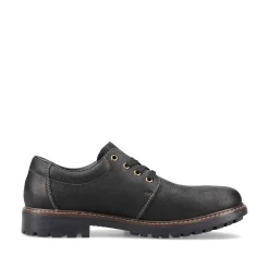 Rieker Men'S Lace-Up Shoes Jet Black
