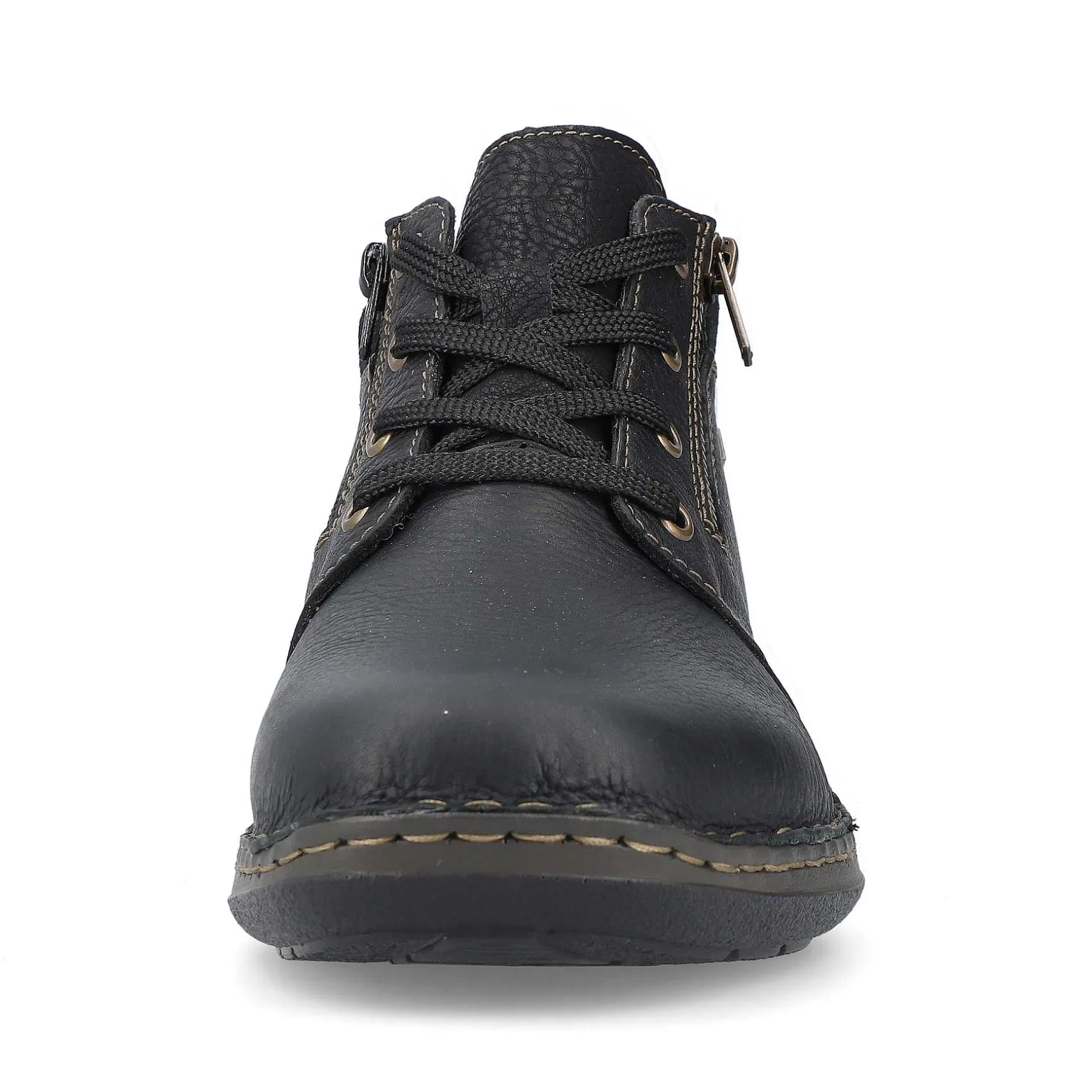 Rieker Men'S Lace-Up Shoes Asphalt Black