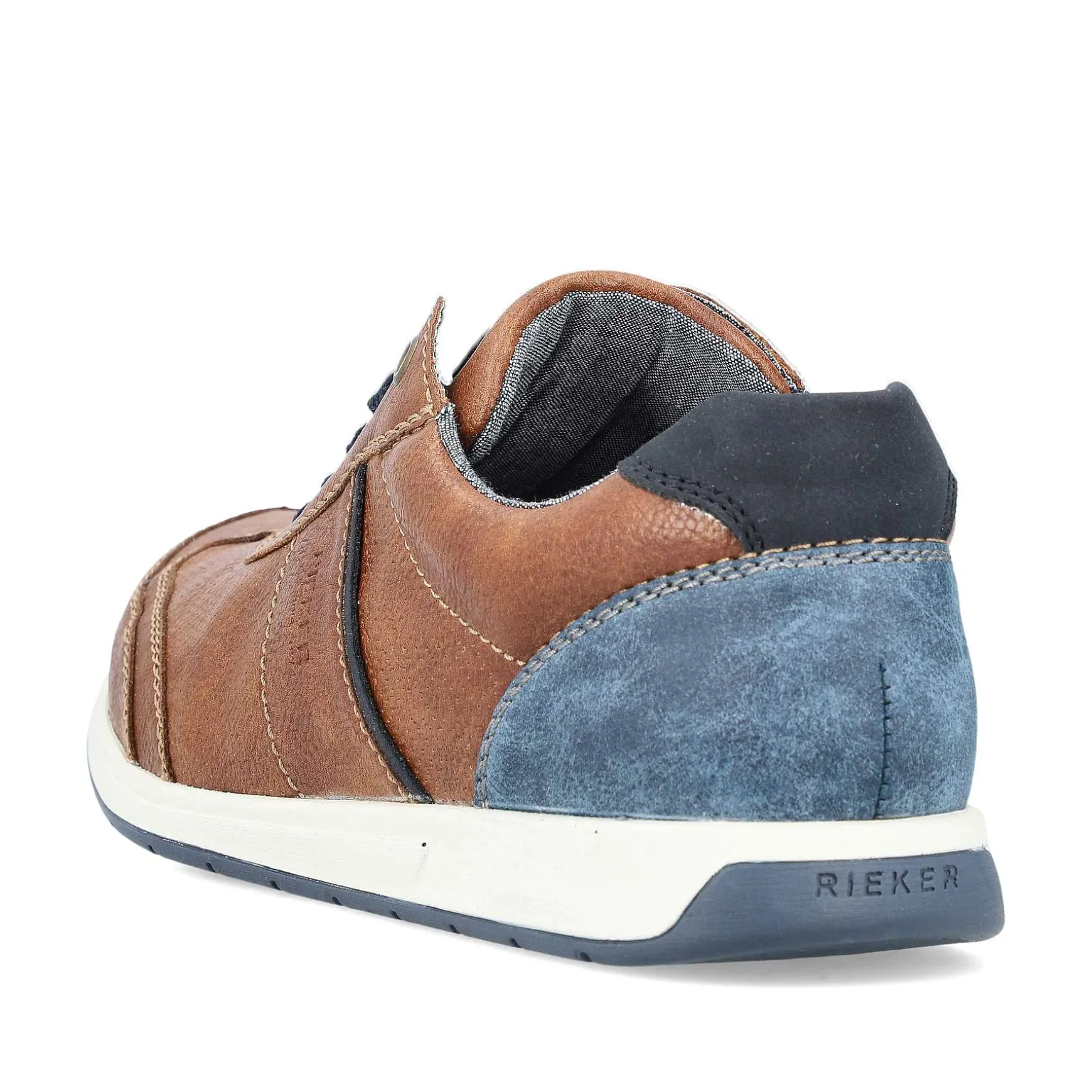 Rieker Men'S Lace-Up Shoes Chestnut Brown