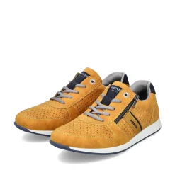 Rieker Men'S Lace-Up Shoes Sunflower Yellow-Navy Blue