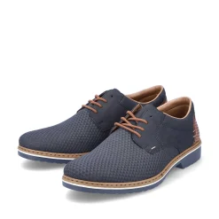 Rieker Men'S Lace-Up Shoes Navy Blue