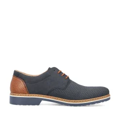 Rieker Men'S Lace-Up Shoes Navy Blue
