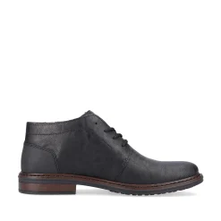 Rieker Men'S Lace-Up Shoes Jet Black