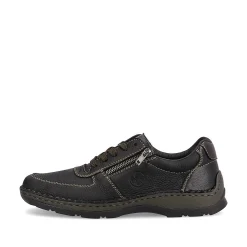 Rieker Men'S Lace-Up Shoes Asphalt Black