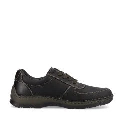 Rieker Men'S Lace-Up Shoes Asphalt Black