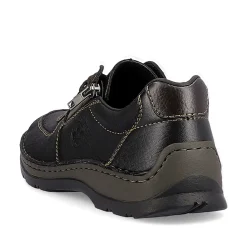 Rieker Men'S Lace-Up Shoes Asphalt Black