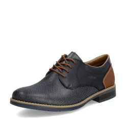 Rieker Men'S Lace-Up Shoes Navy Blue
