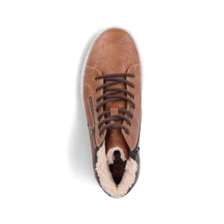 Rieker Men'S Lace-Up Shoes Caramel Brown