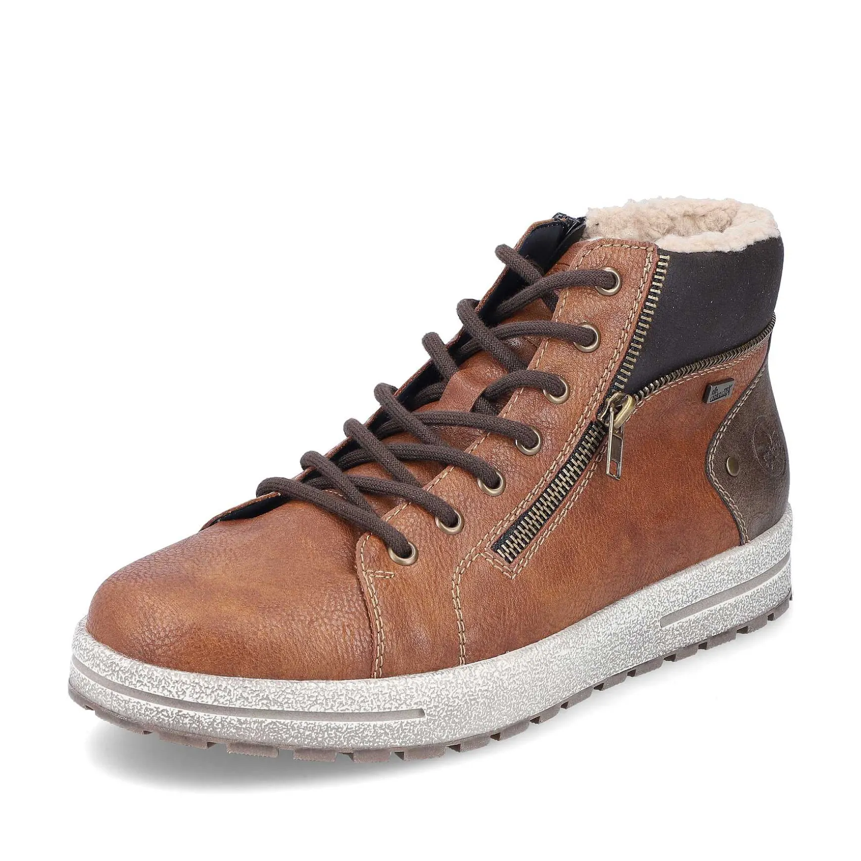 Rieker Men'S Lace-Up Shoes Caramel Brown