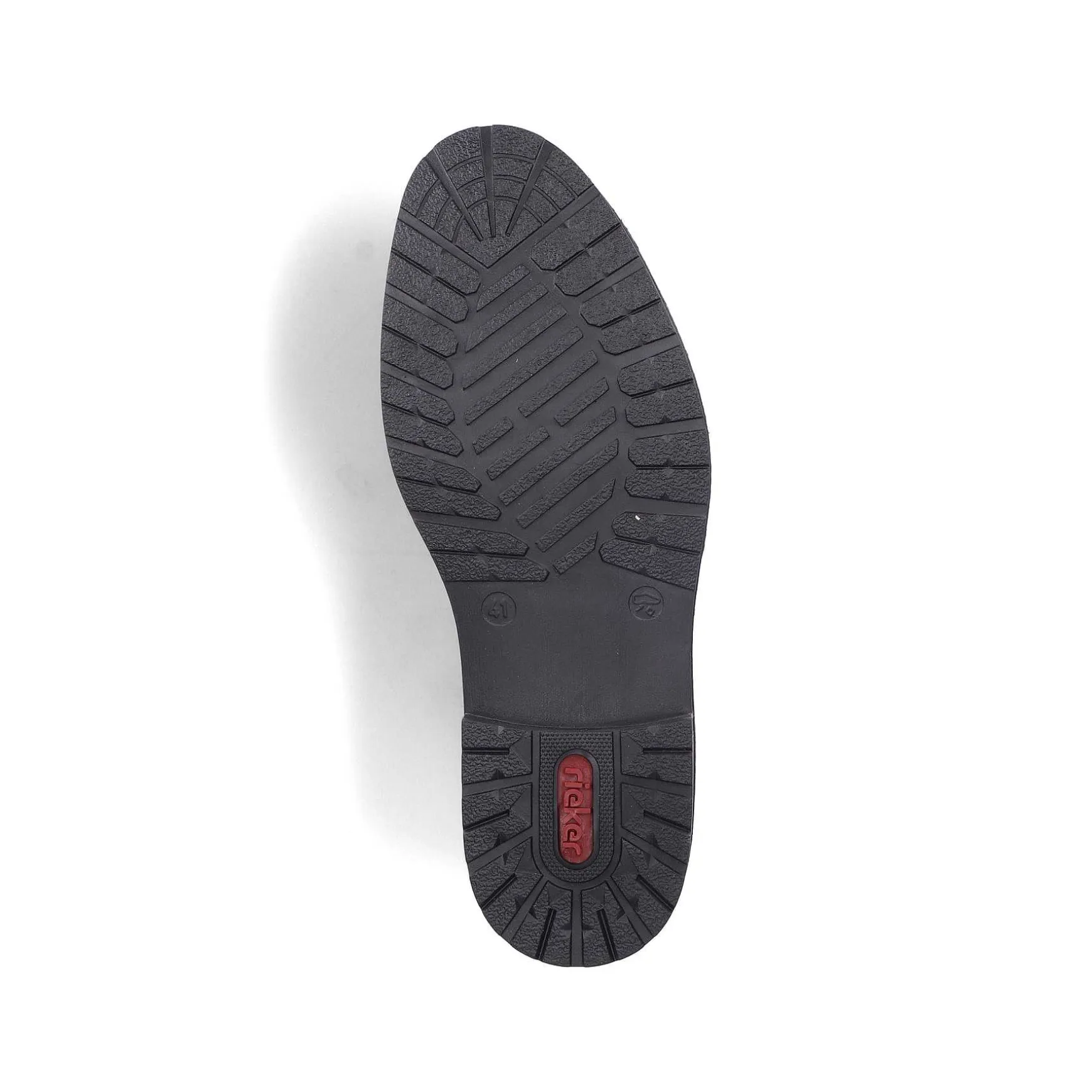 Rieker Men'S Lace-Up Shoes Glossy Black