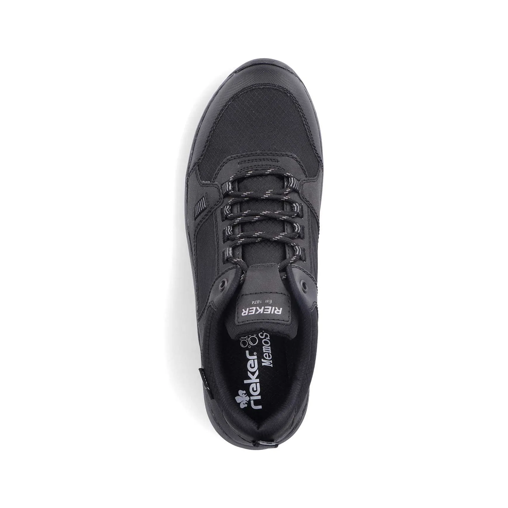 Rieker Men'S Lace-Up Shoes Jet Black