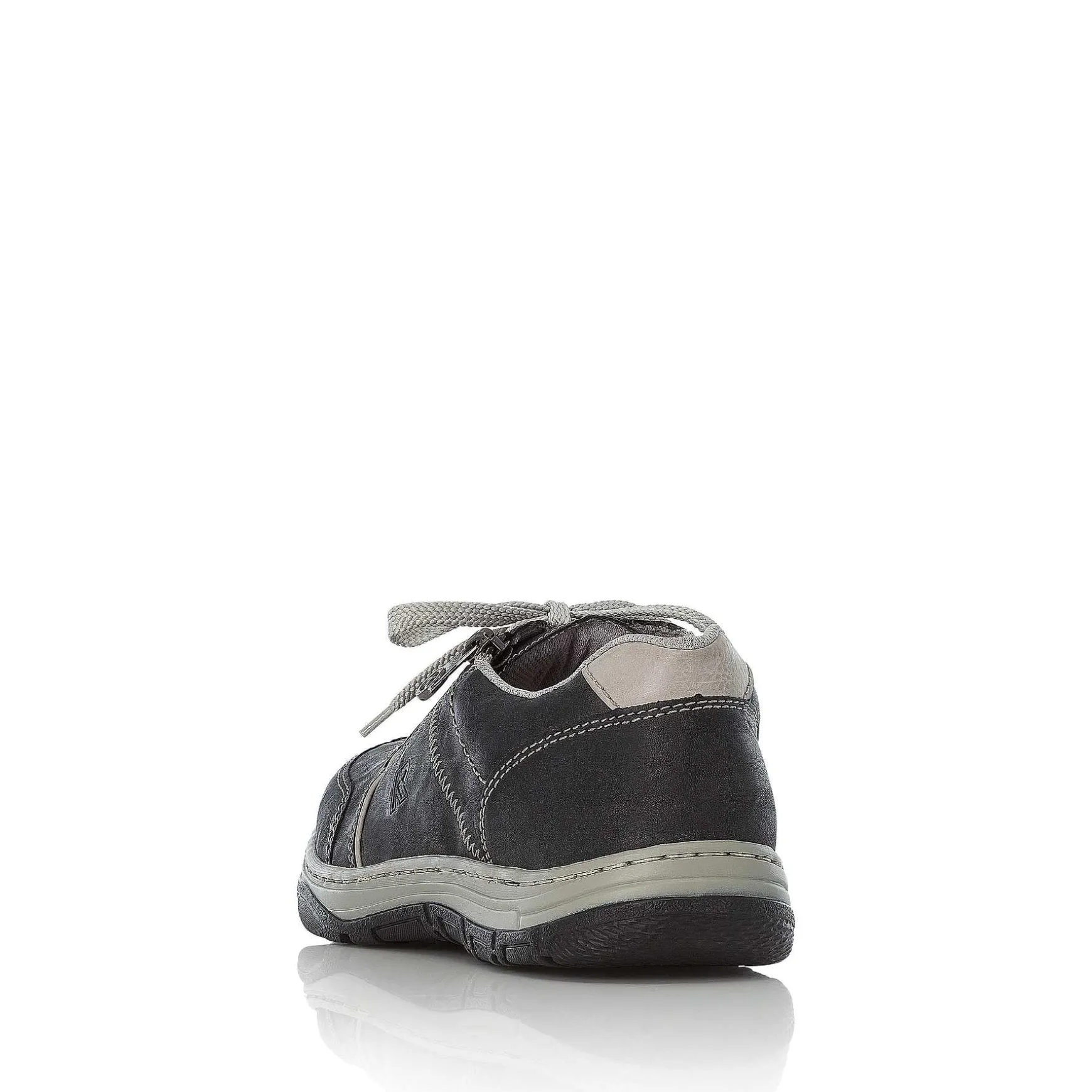 Rieker Men'S Lace-Up Shoes Steel Gray-White