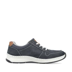 Rieker Men'S Lace-Up Shoes Ocean Blue
