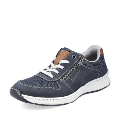 Rieker Men'S Lace-Up Shoes Ocean Blue