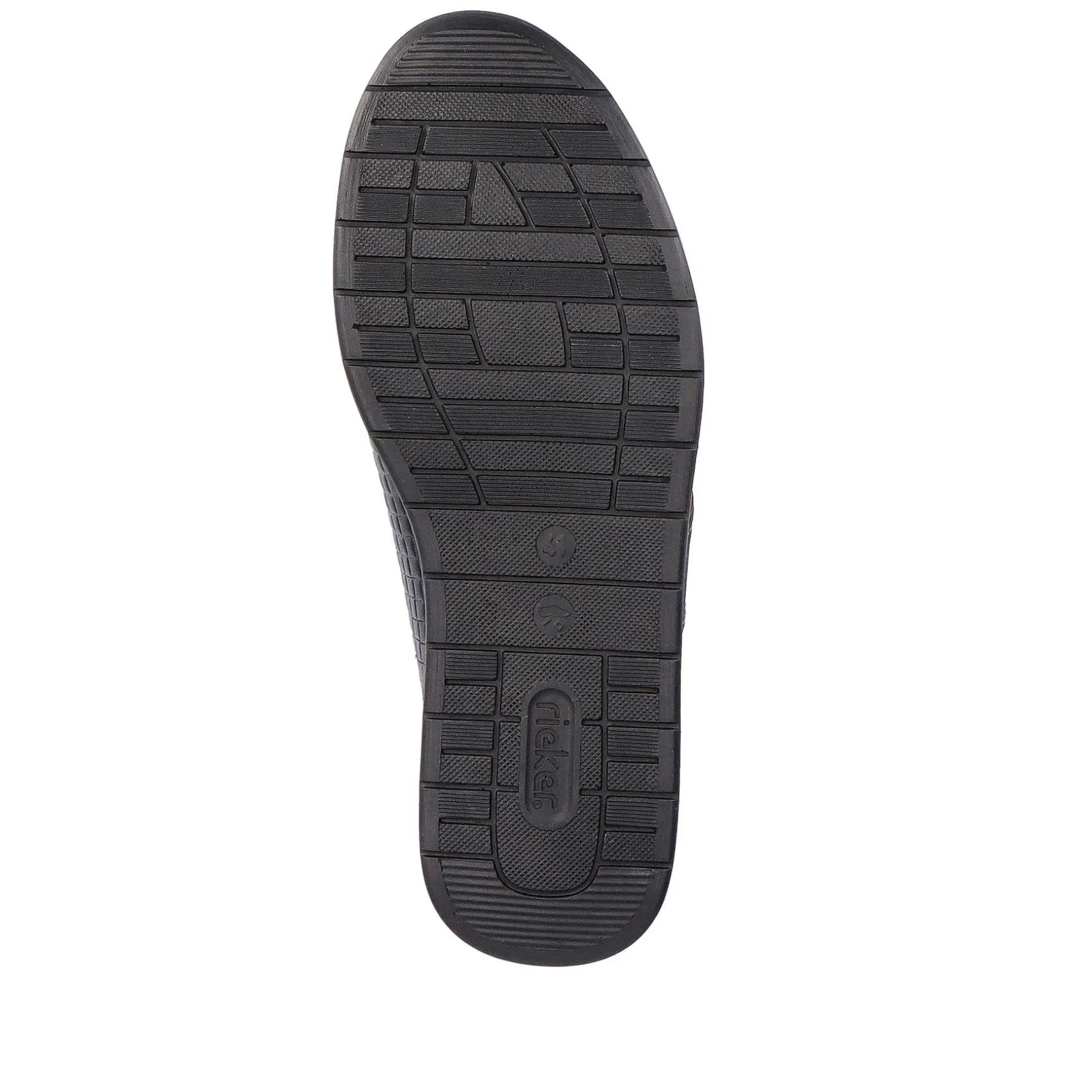 Rieker Men'S Lace-Up Shoes Asphalt Black