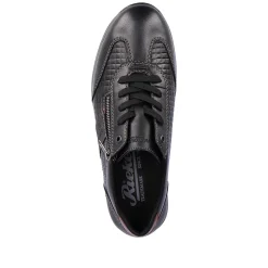 Rieker Men'S Lace-Up Shoes Asphalt Black