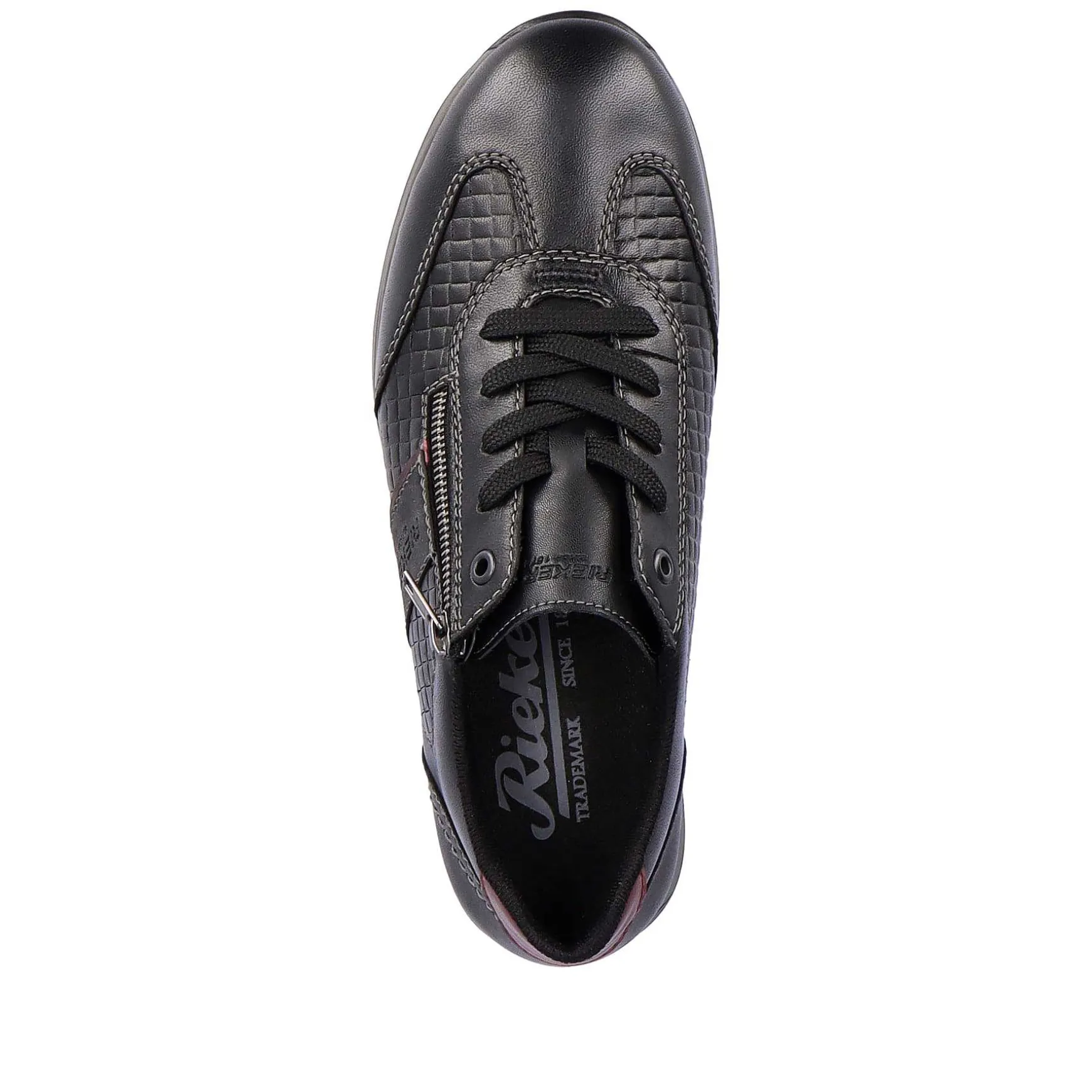 Rieker Men'S Lace-Up Shoes Asphalt Black
