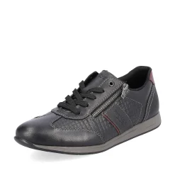 Rieker Men'S Lace-Up Shoes Asphalt Black