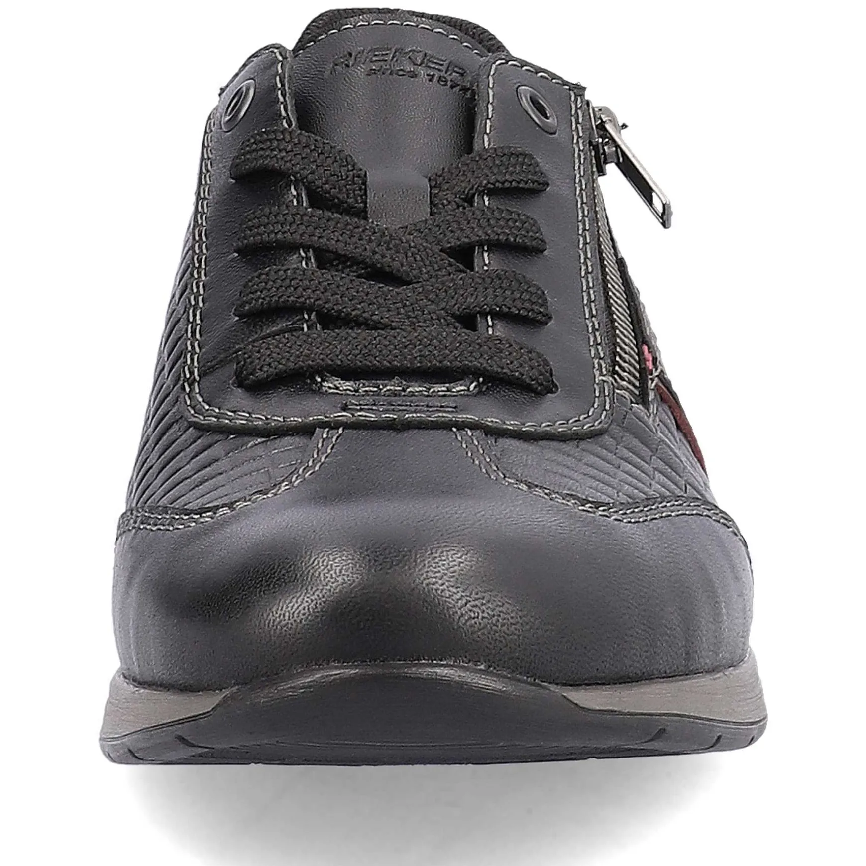 Rieker Men'S Lace-Up Shoes Asphalt Black