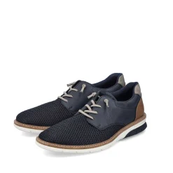 Rieker Men'S Lace-Up Shoes, Slate Blue