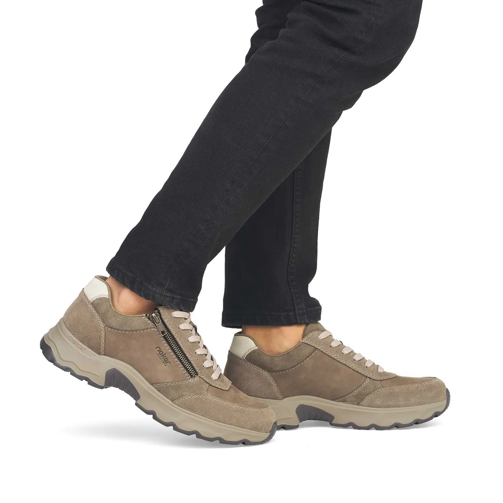 Rieker Men'S Lace-Up Shoes Light Brown