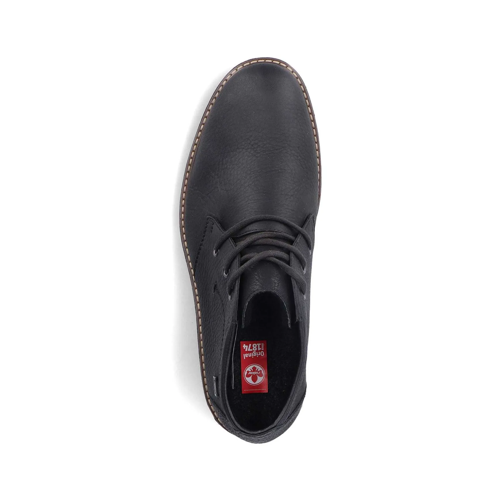 Rieker Men'S Lace-Up Shoes Asphalt Black