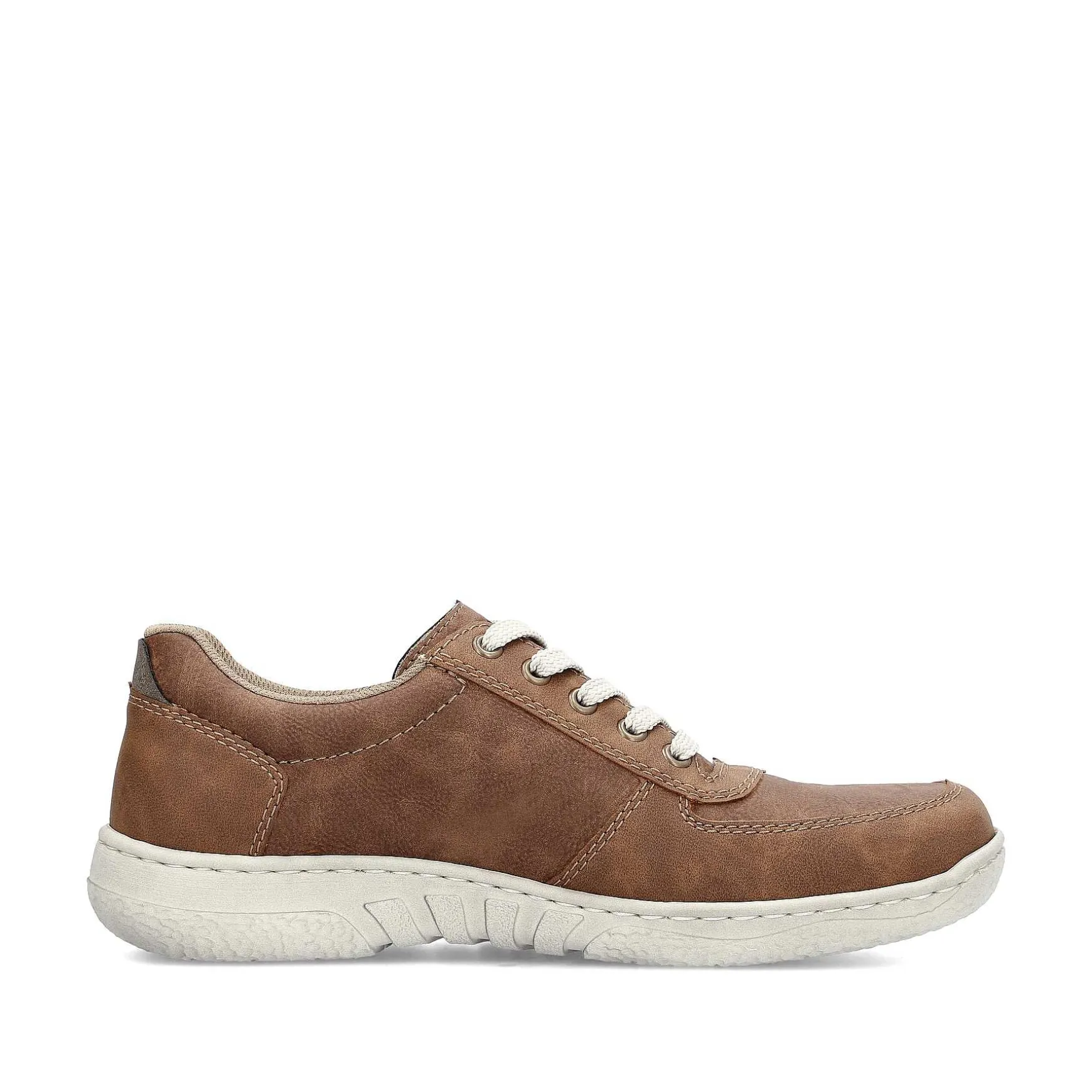 Rieker Men'S Lace-Up Shoes Nougat Brown