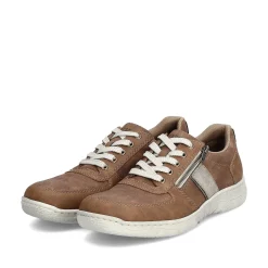 Rieker Men'S Lace-Up Shoes Nougat Brown