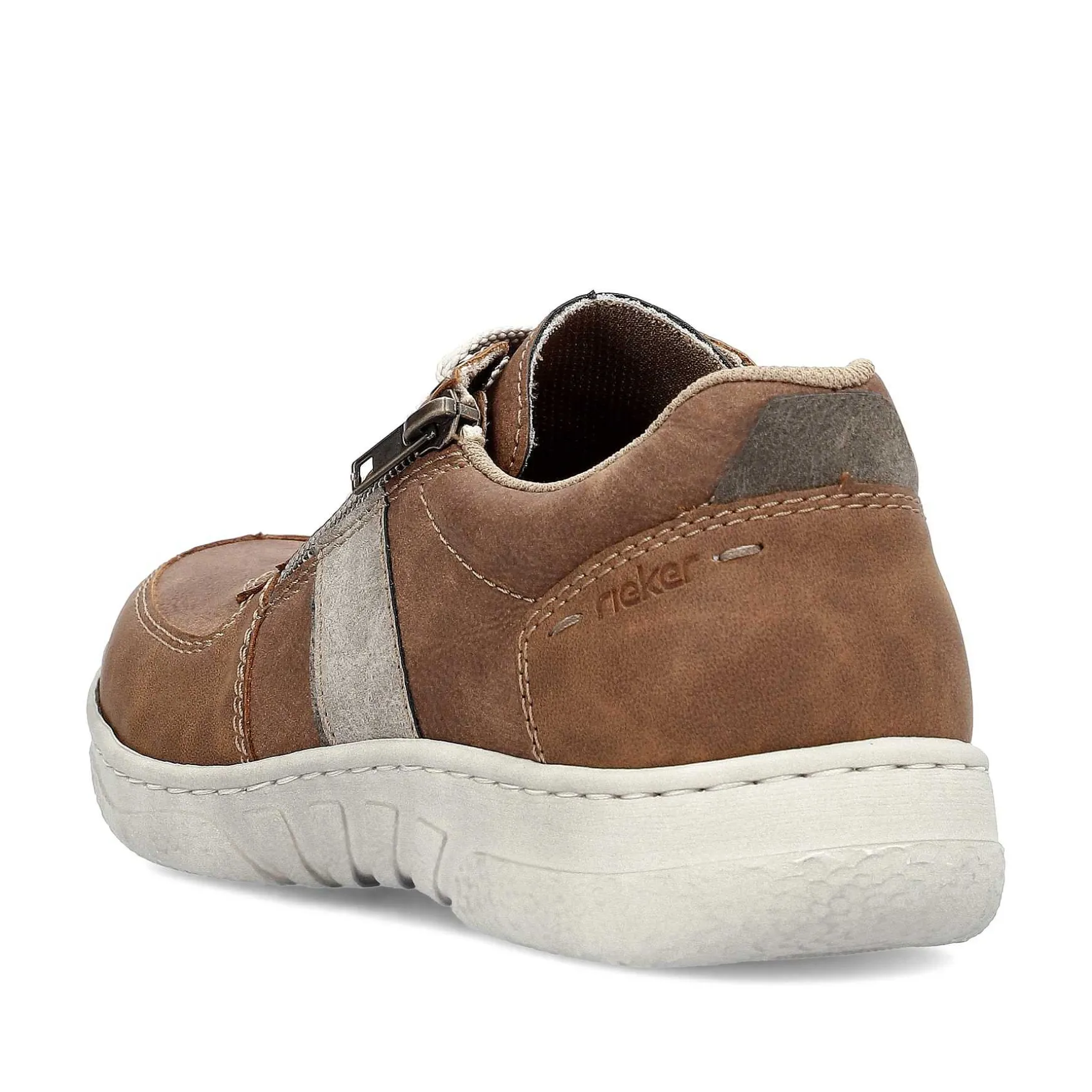 Rieker Men'S Lace-Up Shoes Nougat Brown