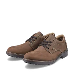 Rieker Men'S Lace-Up Shoes Coffee Brown