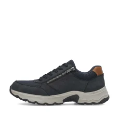 Rieker Men'S Lace-Up Shoes Steel Blue