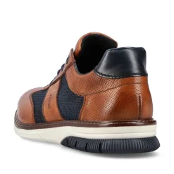 Rieker Men'S Lace-Up Shoes Cinnamon Brown-Ocean Blue