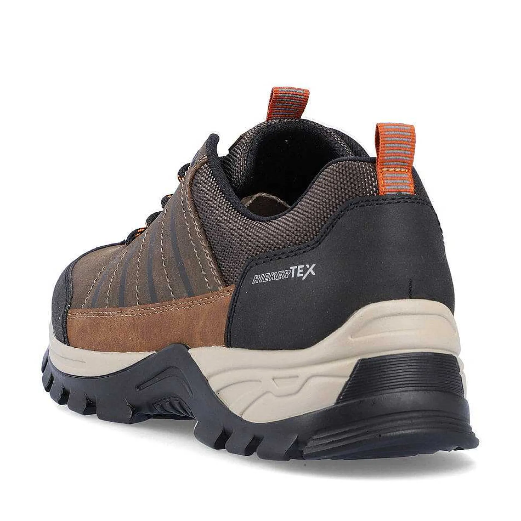 Rieker Men'S Lace-Up Shoes Chestnut Brown