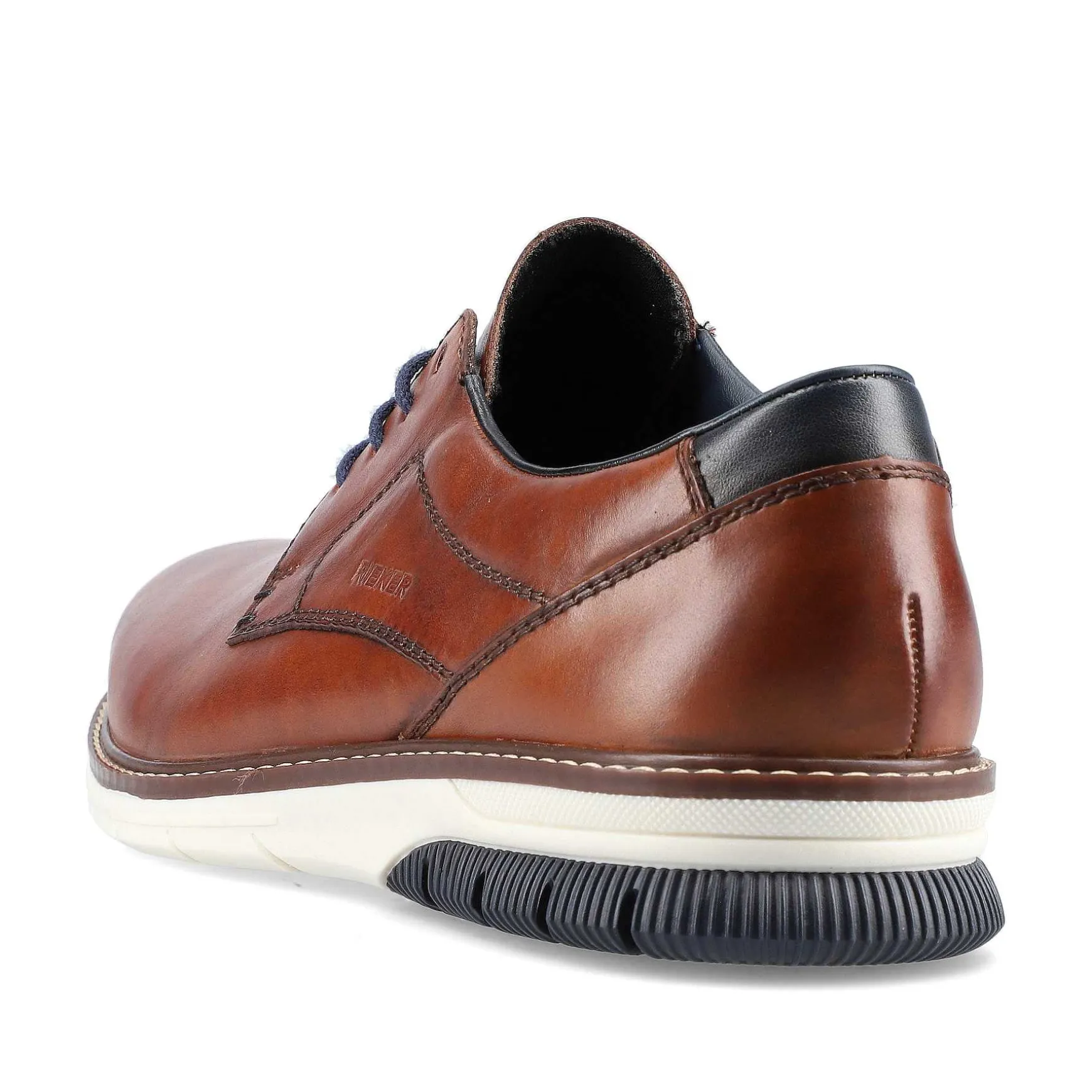 Rieker Men'S Lace-Up Shoes Chestnut Brown