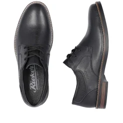 Rieker Men'S Lace-Up Shoes Night Black