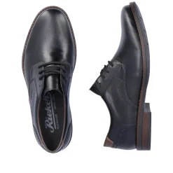 Rieker Men'S Lace-Up Shoes Midnight Black